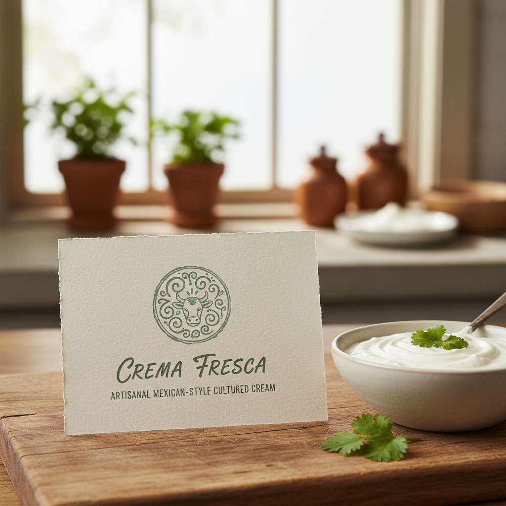 Crema fresca artesanal, mexicana